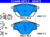 Placute frana CITROEN C4 Grand Picasso II ATE 13046038722