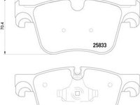 Placute frana CITROEN C4 Grand Picasso II HELLA 8DB355020981