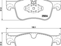 Placute frana CITROEN C4 Picasso II TEXTAR 2583601