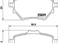 Placute frana CITROEN C4 Picasso II TEXTAR 2583901