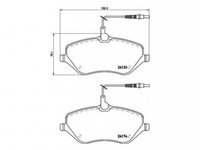 Placute frana Citroen C6 (TD_) 2005-2016 #2 0986494098