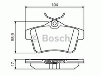 Placute frana CITROEN DS4 BOSCH 0986494437