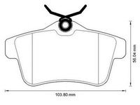 Placute frana CITROEN DS4 JURID 573315JC