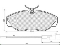 Placute frana CITROEN JUMPER bus 230P MAGNETI MARELLI 430216171156