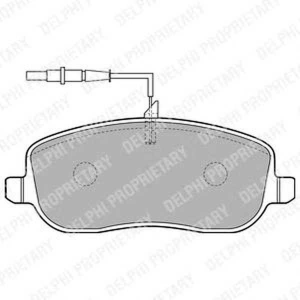 Placute frana CITROEN JUMPY platou sasiu BU BV BW BX DELPHI LP1792