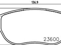 Placute frana CITROEN XSARA PICASSO N68 TEXTAR 2360001