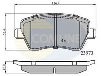 Placute frana DACIA DOKKER Express (2012 - 2016) COMLINE CBP0984