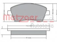 Placute frana DACIA DOKKER Express METZGER 1170029