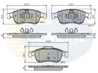 Placute frana DACIA DUSTER (2010 - 2016) COMLINE CBP01677