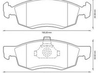 Placute frana DACIA LOGAN LS JURID 573295J