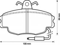 Placute frana DACIA LOGAN MCV II JURID 571327D