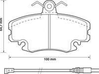 Placute frana DACIA LOGAN MCV II JURID 571526D