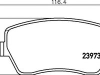 Placute frana DACIA LOGAN MCV (KS_) (2007 - 2016) Textar 2397301