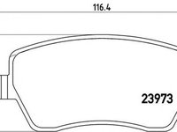 Placute frana DACIA LOGAN MCV KS BREMBO P68033