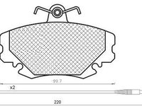 Placute frana DACIA LOGAN MCV KS MAGNETI MARELLI 430216171182