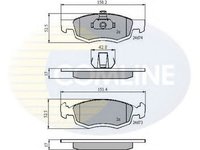 Placute frana DACIA LOGAN pick-up US COMLINE CBP01791