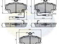 Placute frana DACIA SANDERO (2008 - 2016) COMLINE CBP1431