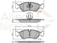 Placute frana DAEWOO CIELO KLETN COMLINE ADB01007