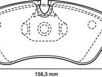 Placute frana DAEWOO LANOS KLAT JURID 571391J