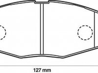 Placute frana DAEWOO LANOS limuzina KLAT JURID 572402J