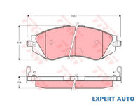 Placute frana Daewoo LEGANZA (KLAV) 1997-2004 #3 0252323417W