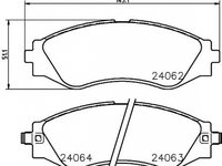 Placute frana DAEWOO LEGANZA KLAV TEXTAR 2406201