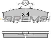 Placute frana DAEWOO NUBIRA KLAJ BREMSI BP2851