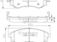 Placute frana DAEWOO REXTON GAB NIPPARTS J3600401