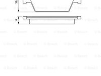 Placute frana DAEWOO TICO KLY3 BOSCH 0986494066