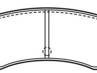 Placute frana Daihatsu Charade 4, Gran Move (G3), Mazda 323 3 (Bf), 323 3 Hatchback (Bf), Mx-3 (Ec) SRLine parte montare : Punte spate