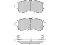 Placute frana Daihatsu Materia (M4), Sirion (M3), Ford Fiesta 6, Mazda 2 (De), Subaru JUSTY IV, Suzuki Swift 4 (Fz, Nz) SRLine parte montare : Punte fata