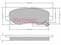 Placute frana DODGE AVENGER METZGER 1170133