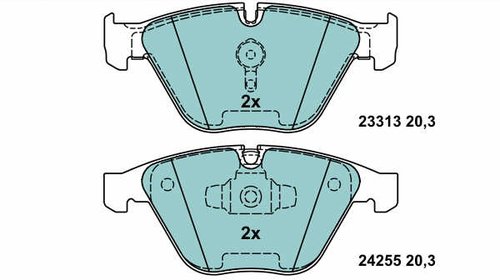 Placute frana fata Ate Ceramic BMW E90 --- Ce