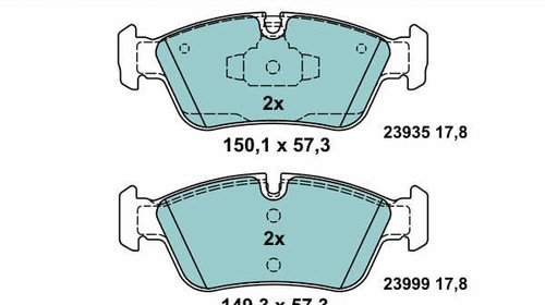 Placute frana fata ATE Ceramic BMW E90 cod:13