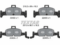 PLACUTE FRANA Fata AUDI A4 B9 (8W2, 8WC) TEXTAR 2240201 2015 2016 2017 2018 2019