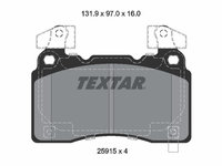 PLACUTE FRANA Fata CADILLAC CTS TEXTAR 2591503 2013