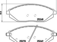 Placute frana fata Chevrolet Spark (M300), 12.2009-, marca SRLine S70-0563