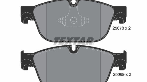 PLACUTE FRANA Fata CITROEN C6 (TD_) TEXTAR 25