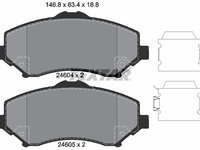 PLACUTE FRANA Fata DODGE GRAND CARAVAN TEXTAR 2460401 2007 2008 2009 2010