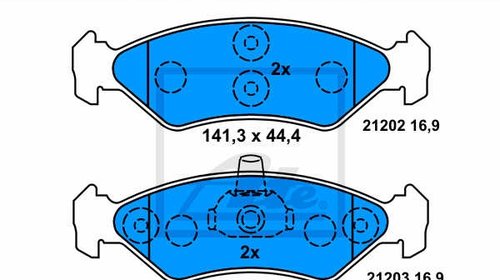 Placute frana fata Ford KA ATE