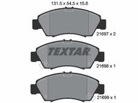 PLACUTE FRANA Fata HONDA CIVIC V Hatchback (EG) TEXTAR 2169701 1991 1992 1993 1994 1995