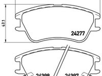 Placute frana fata Hyundai Atos (Mx), 01.1997-, marca SRLine S70-0259