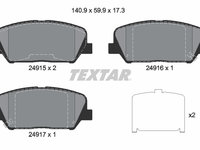 PLACUTE FRANA Fata HYUNDAI GRANDEUR (HG) TEXTAR 2491501 2011 2012 2013 2014 2015 2016