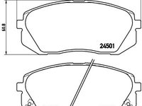 PLACUTE FRANA Fata HYUNDAI i40 I CW (VF) BREMBO P 30 039 2011 2012 2013 2014 2015 2016 2017 2018 2019