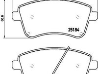 Placute frana fata Hyundai Ix20 (Jc), 11.2010-, marca SRLine S70-0562