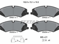 PLACUTE FRANA Fata LAND ROVER DEFENDER Station Wagon (L663) TEXTAR 2502201 2019