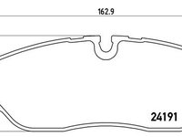 PLACUTE FRANA Fata LAND ROVER DISCOVERY IV VAN (L319) BREMBO P 44 014 2011 2012 2013 2014 2015 2016 2017