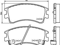 Placute frana fata Mazda 6 (Gg), 06.2002-12.2008, marca SRLine S70-0203