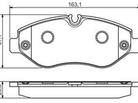 PLACUTE FRANA Fata MERCEDES-BENZ SPRINTER 3-t Platform/Chassis (B906) BOSCH 0 986 495 098 2006 2007 2008 2009 2010 2011 2012 2013 2014 2015 2016