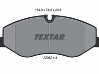 PLACUTE FRANA Fata MERCEDES-BENZ VIANO (W639) TEXTAR 2206201 2003